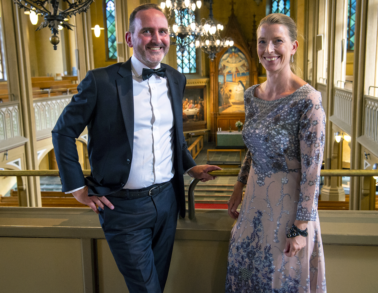 Urkuri Niels Burgmann ja huilisti Erica Nygård